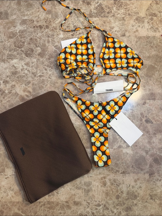triangl swimwear Other - triangl swimwear Orange & Yellow Floral Bikini Set